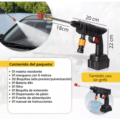 HIDROLAVADORA INALAMBRICA DE ALTA PRESIÓN