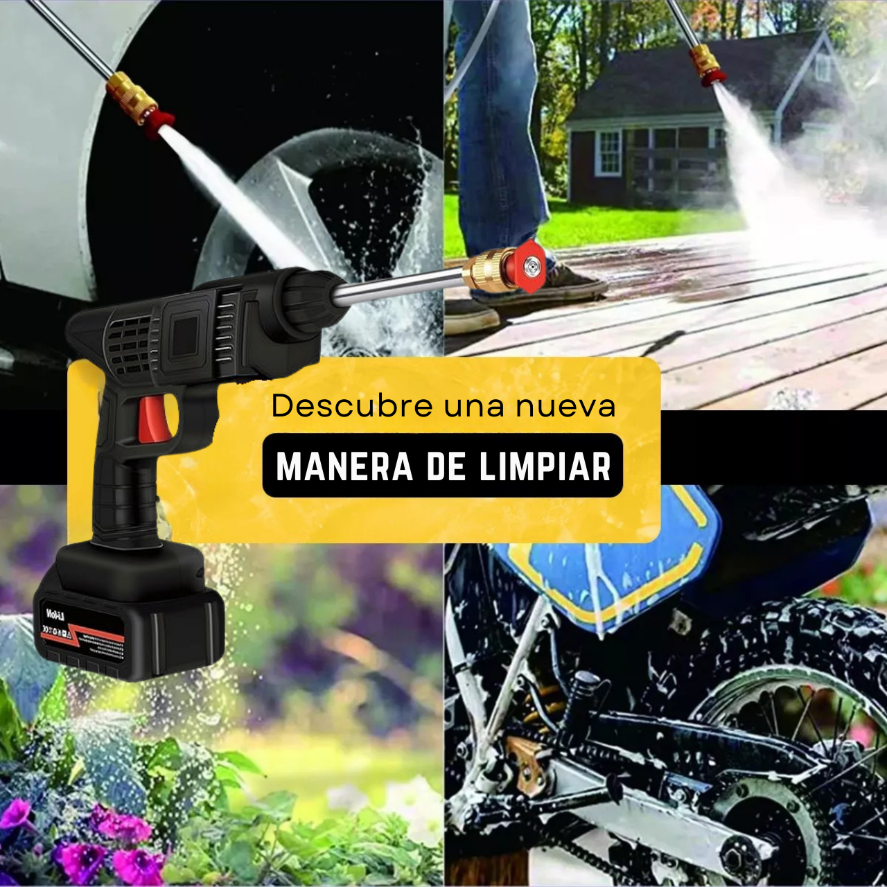 HIDROLAVADORA INALAMBRICA DE ALTA PRESIÓN